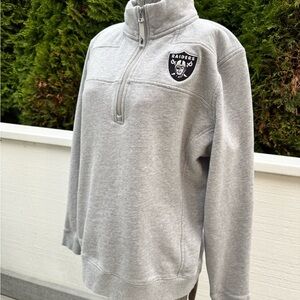 Vineyard Vines Gray Raiders Zip-Up Sweater Sweatshirt size Large